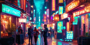 霓虹点亮的街道上适合听什么歌？