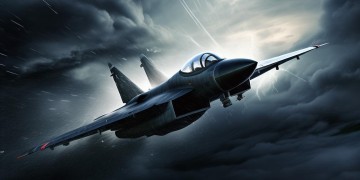 飞机在风暴中挣扎出自哪首歌？